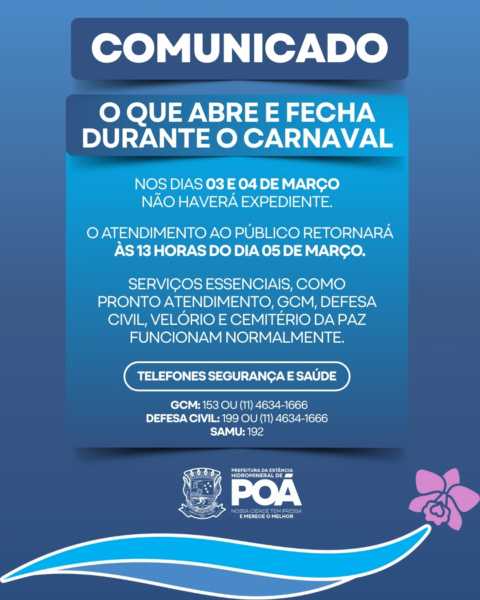 reparticoes-publicas-de-poa-terao-expedientes-suspensos-no-carnaval